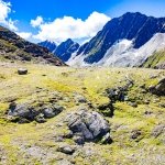 Unten am Eissee geht es wieder Richtung Eisseehütte weiter.